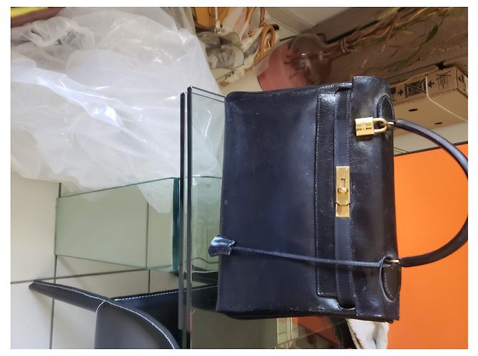 Hermès Kelly 30 Anno d'annata 1978 Blu navy - vista 4
