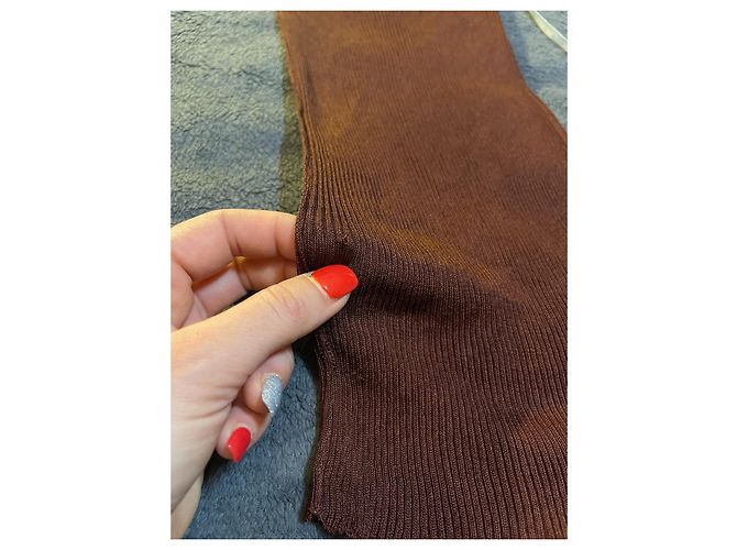Louis Vuitton Top de Seda Marrón Castaño - vista 12