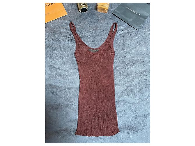 Louis Vuitton Top de Seda Marrón Castaño - vista 15