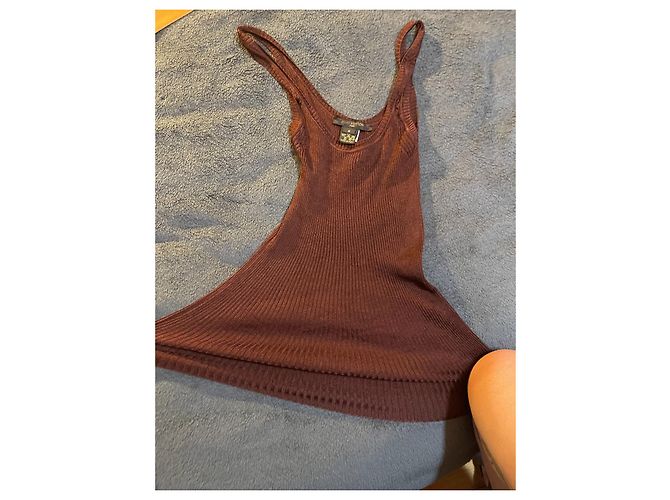Louis Vuitton Top de Seda Marrón Castaño - vista 7
