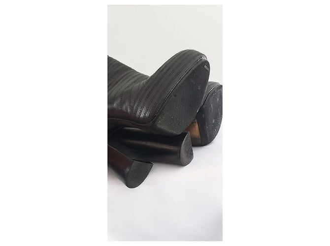 Stivaletti Alexander Wang TASHA BANDAGE in pelle nera 39 Nero - vista 6