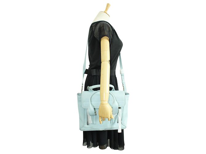 3.1 Phillip Lim Borsa Pashli azzurra - vista 10