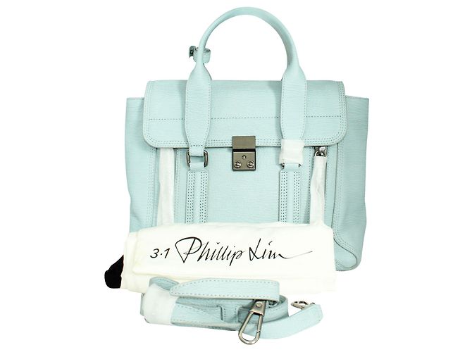 3.1 Phillip Lim Borsa Pashli azzurra - vista 9