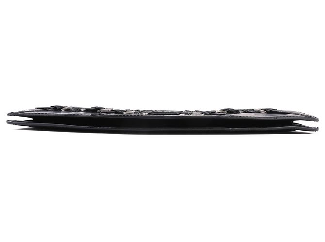 Pochette Bondage in pelle nera Christian Dior - vista 4