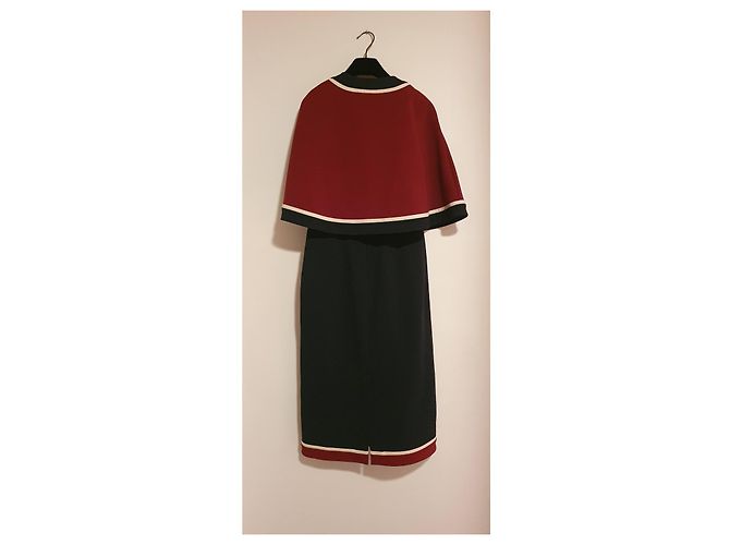 Marmont abito gucci e bolero Rosso Blu navy - vista 2