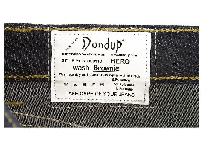 Calça jeans Dondup Blue Hero sz 27 Estilo P183 Herói - vista 5