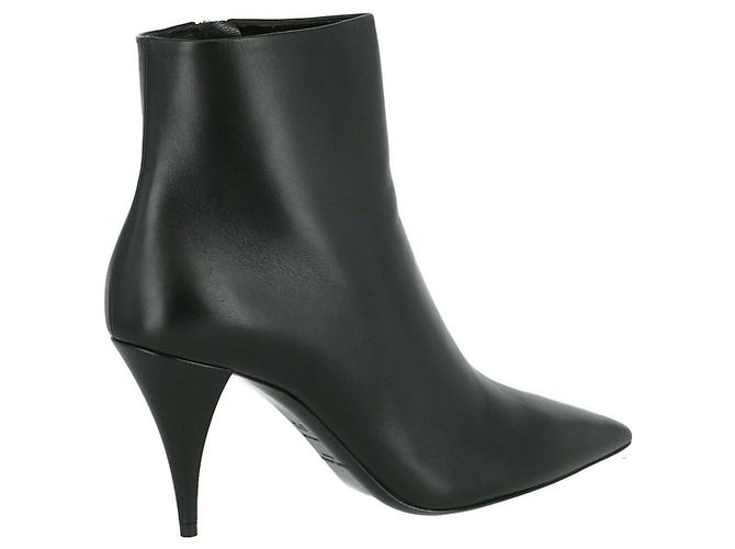 Botines Saint Laurent Niki Negro - vista 3