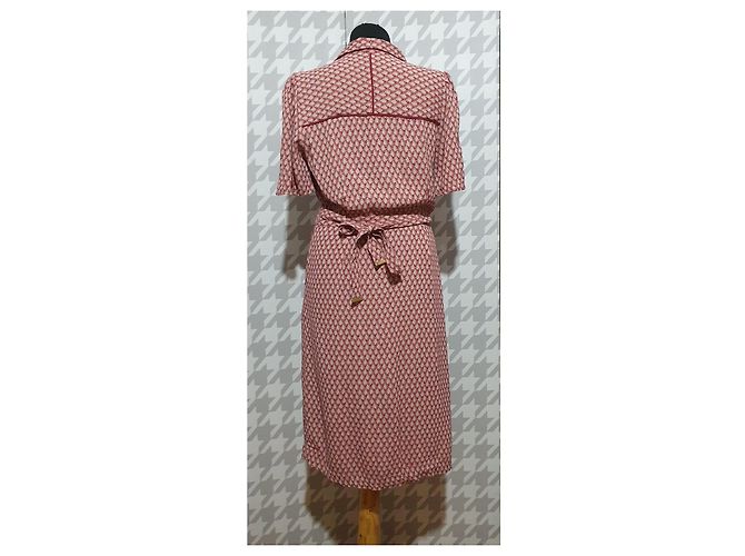 Noa Noa Hug Me Kleid Rosa Grau Viskose Pink - Ansicht 3