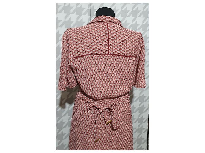 Noa Noa Hug Me Kleid Rosa Grau Viskose Pink - Ansicht 4