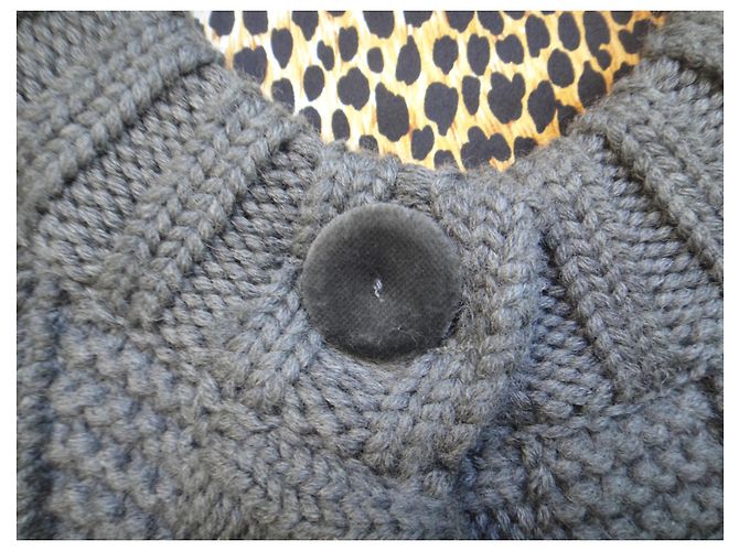 cárdigan con forro de lana y seda Talla Dolce & Gabbana 40 Gris - vista 8