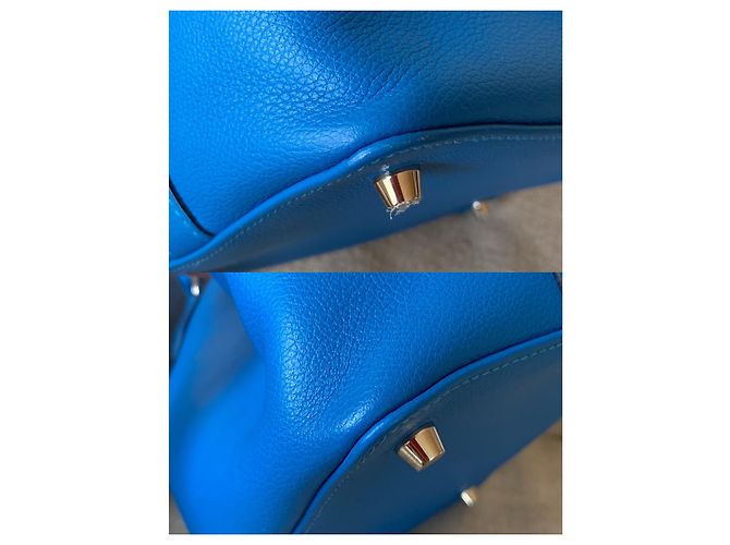 Hermès cassetta degli attrezzi 20 Hardware in palladio blu Hydra Evercolor - vista 10