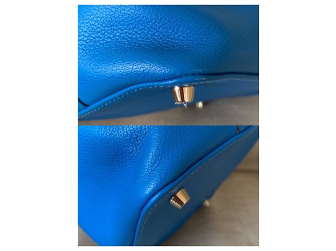 Hermès cassetta degli attrezzi 20 Hardware in palladio blu Hydra Evercolor - vista 11