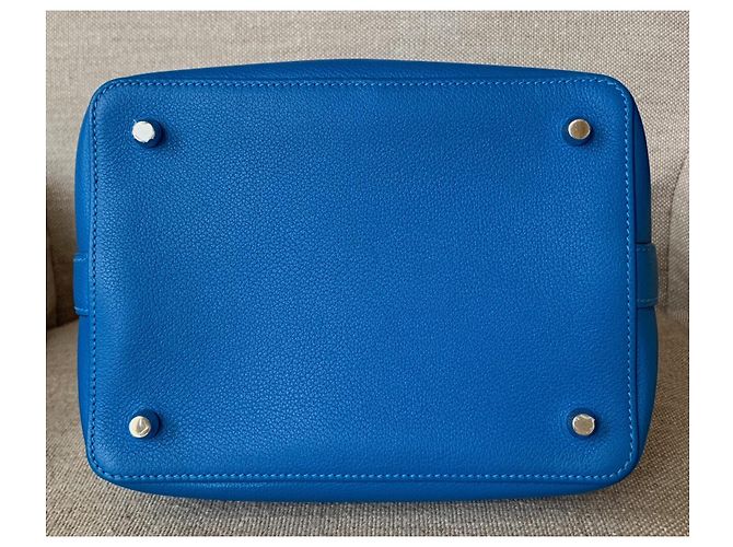Hermès cassetta degli attrezzi 20 Hardware in palladio blu Hydra Evercolor - vista 5