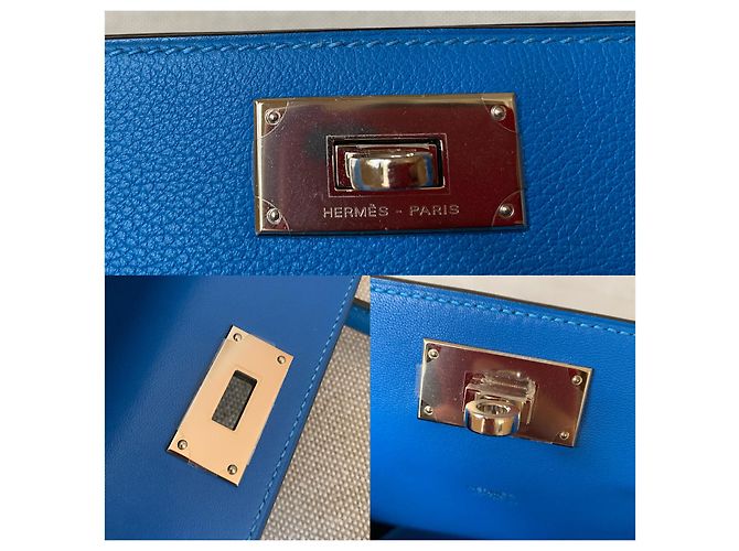 Hermès cassetta degli attrezzi 20 Hardware in palladio blu Hydra Evercolor - vista 6