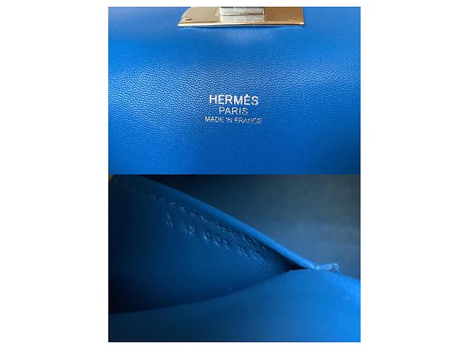 Hermès cassetta degli attrezzi 20 Hardware in palladio blu Hydra Evercolor - vista 7