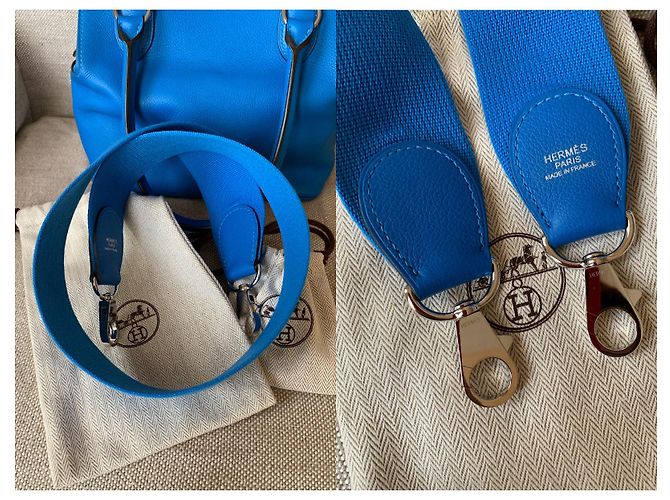 Hermès cassetta degli attrezzi 20 Hardware in palladio blu Hydra Evercolor - vista 8
