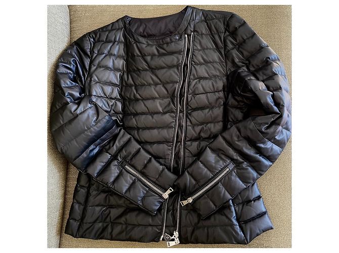 Moncler Palomete Leather Down Jacket - view 5