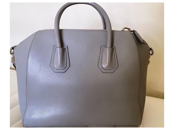 Borsa tote Givenchy in pelle grigia Grigio - vista 2