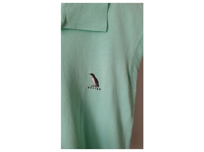 Polo turquesa sin mangas de Maison Céline - vista 3