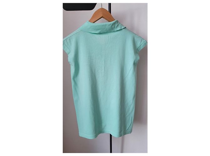 Polo turquesa sin mangas de Maison Céline - vista 5