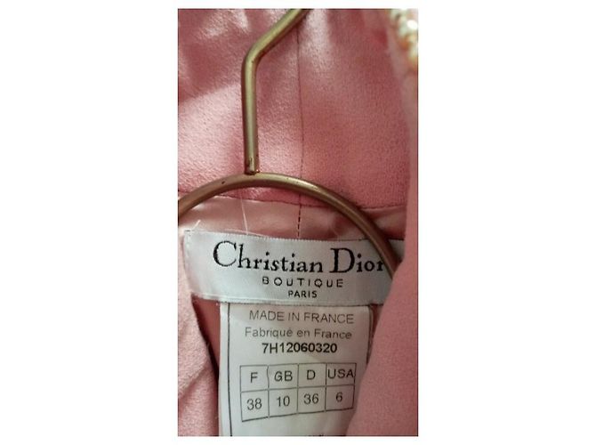 Vestido Christian Dior de seda rosa estilo Qipao - vista 6