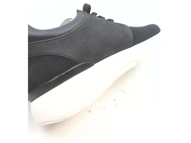 Louis Vuitton US-Männer 7 Schwarzer Fastlane Sneaker Trainer Mesh-Sockenschuh - Ansicht 7