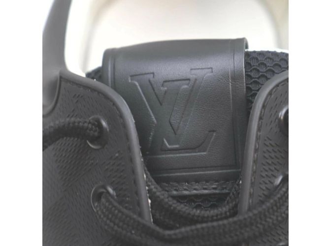 Louis Vuitton US-Männer 7 Schwarzer Fastlane Sneaker Trainer Mesh-Sockenschuh - Ansicht 9