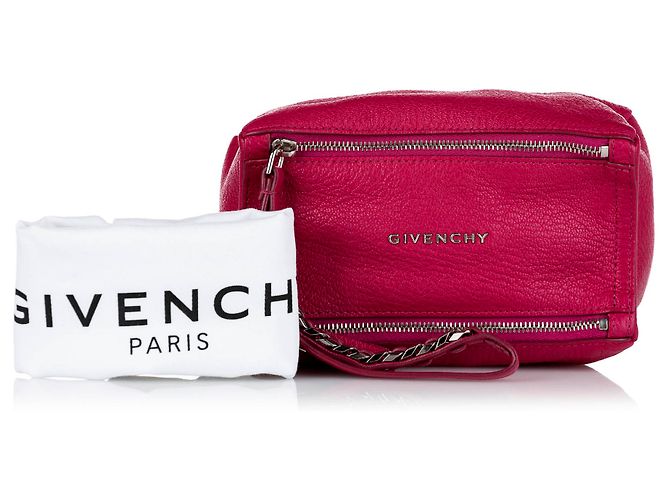 Givenchy Mini pochette in pelle rosa Pandora - vista 7