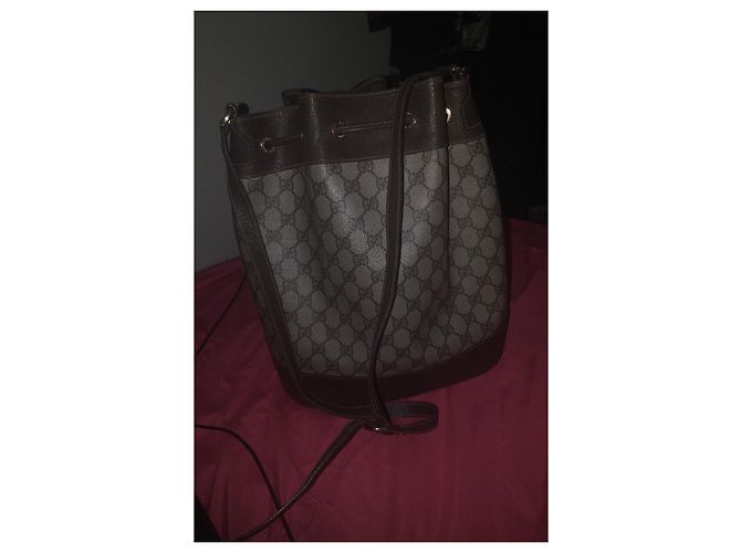 Borsa Gucci Ophidia in pelle marrone Beige Marrone chiaro - vista 4
