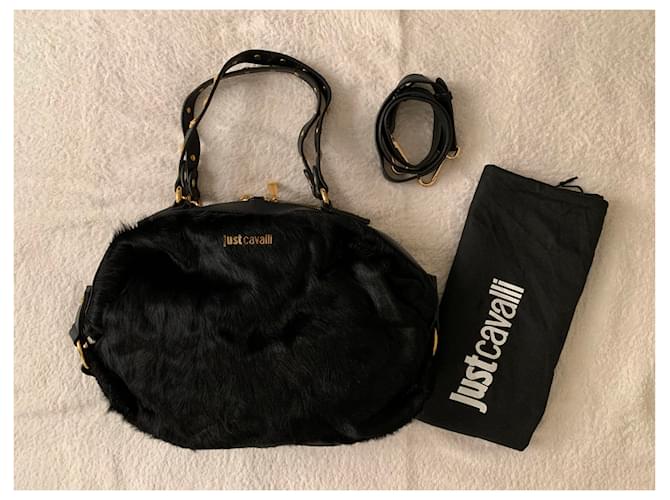 Just Cavalli Schwarze Ledertasche - Ansicht 10