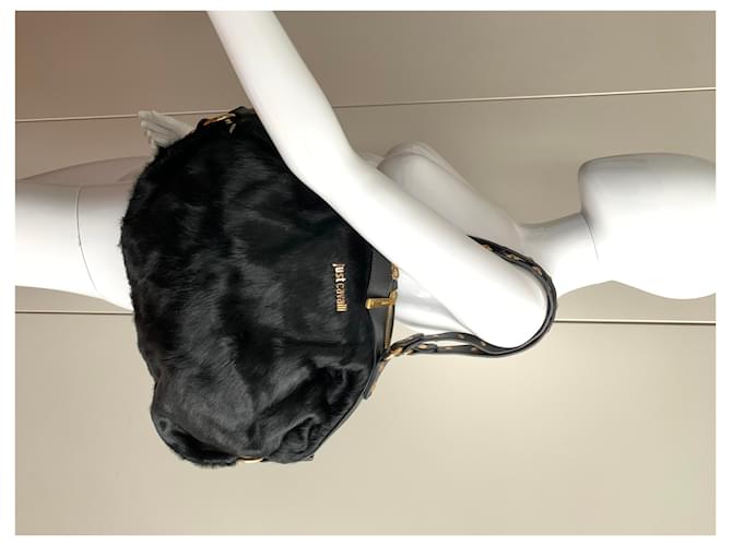 Just Cavalli Schwarze Ledertasche - Ansicht 13