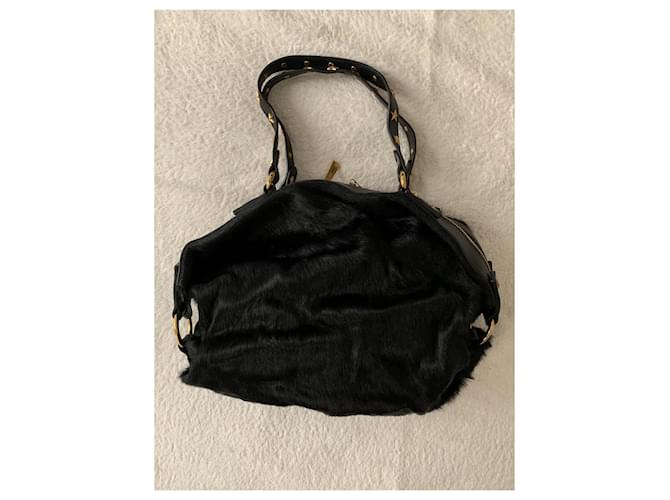 Just Cavalli Schwarze Ledertasche - Ansicht 2