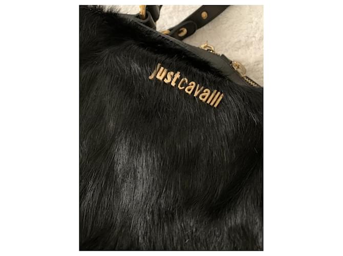 Just Cavalli Schwarze Ledertasche - Ansicht 3