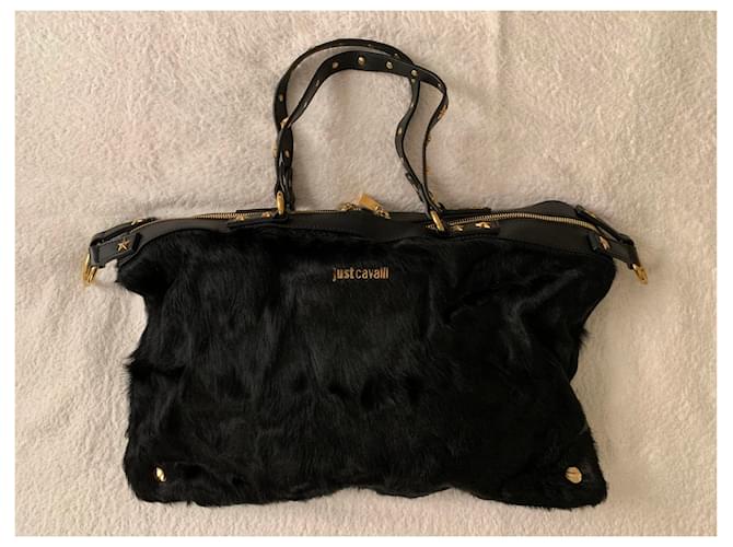 Just Cavalli Schwarze Ledertasche - Ansicht 5