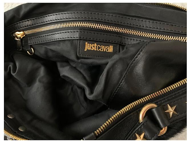 Just Cavalli Schwarze Ledertasche - Ansicht 8