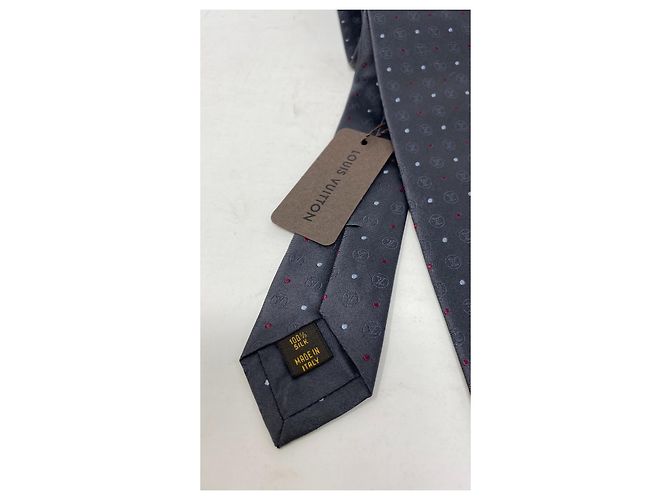 Louis Vuitton Silk Tie Grey - view 4
