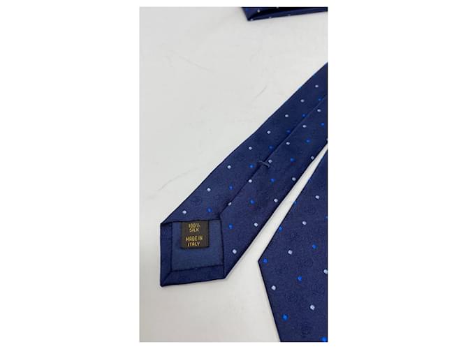 Louis Vuitton silk tie Blue - view 2