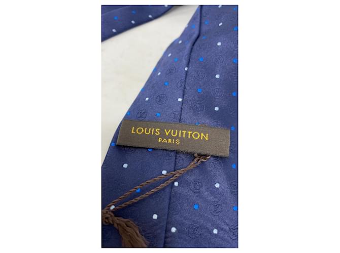 Louis Vuitton silk tie Blue - view 3