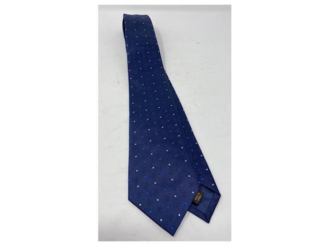 Louis Vuitton silk tie Blue - view 5