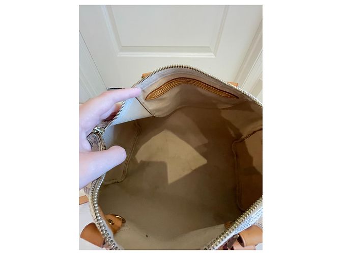 Speedy Louis Vuitton Louis vuitto bandouliere 35 Damier Azur Bianco - vista 12