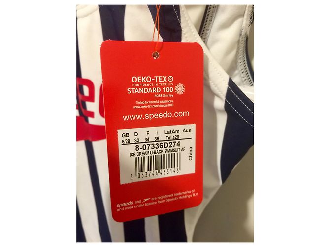 Autre Marque Maiô Speedo azul e branco - vista 3