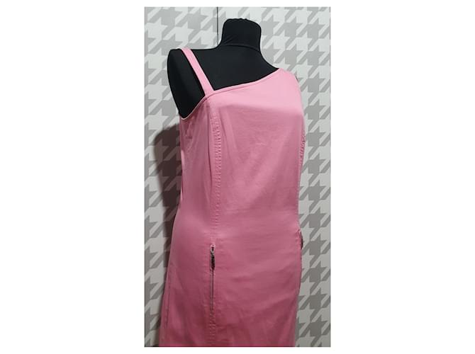 Escada Kleid Rosa Weiß Baumwolle Pink - vista 2