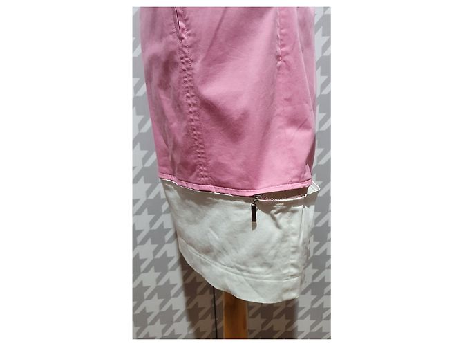 Escada Kleid Rosa Weiß Baumwolle Pink - vista 4