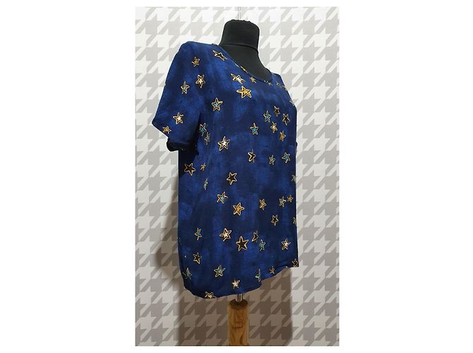 Autre Marque Blusa Fabienne Chapot con estrellas de viscosa Multicolor - vista 2