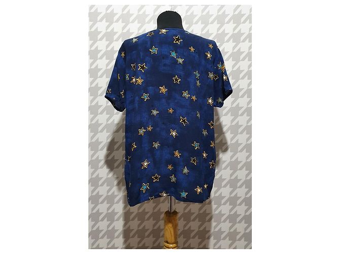 Autre Marque Blusa Fabienne Chapot con estrellas de viscosa Multicolor - vista 3