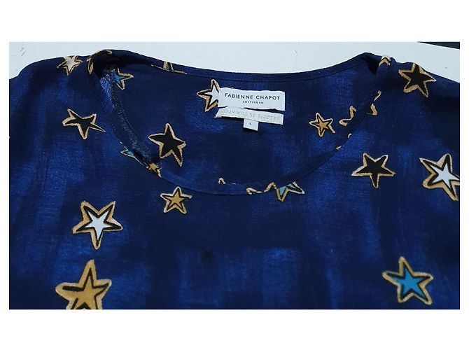 Autre Marque Blusa Fabienne Chapot con estrellas de viscosa Multicolor - vista 4