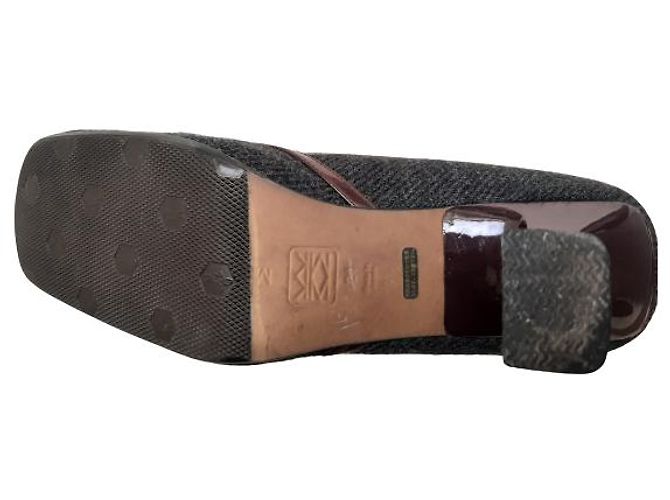 (Gebraucht) Authentische Michel Klein Damenschuhe Rot Grau - Ansicht 3