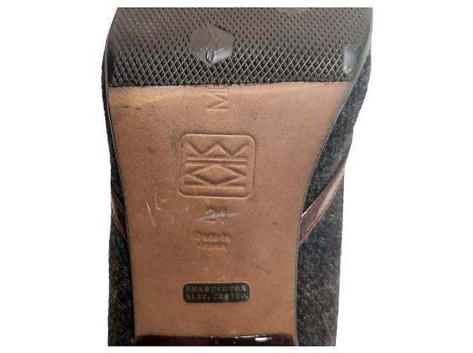 (Gebraucht) Authentische Michel Klein Damenschuhe Rot Grau - Ansicht 4