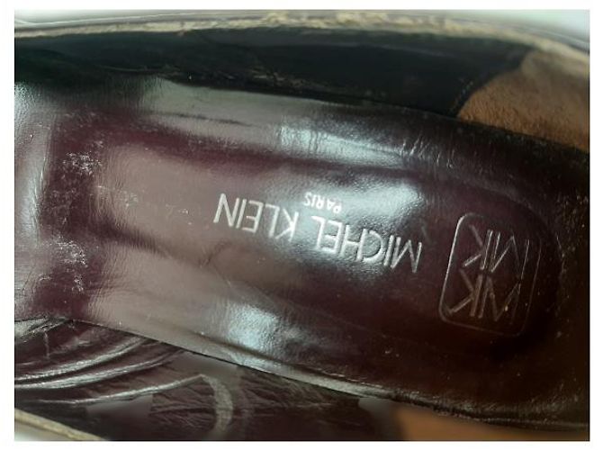 (Gebraucht) Authentische Michel Klein Damenschuhe Rot Grau - Ansicht 5