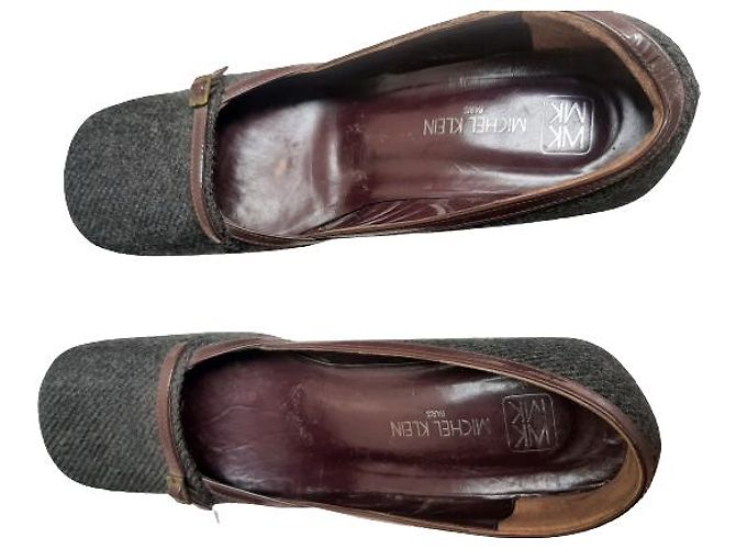 (Gebraucht) Authentische Michel Klein Damenschuhe Rot Grau - Ansicht 6
